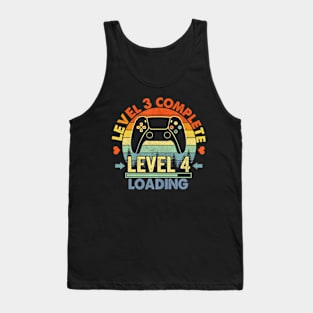 Level 3 Complete 3 Anniversary  3rd Wedding Anniversary Tank Top